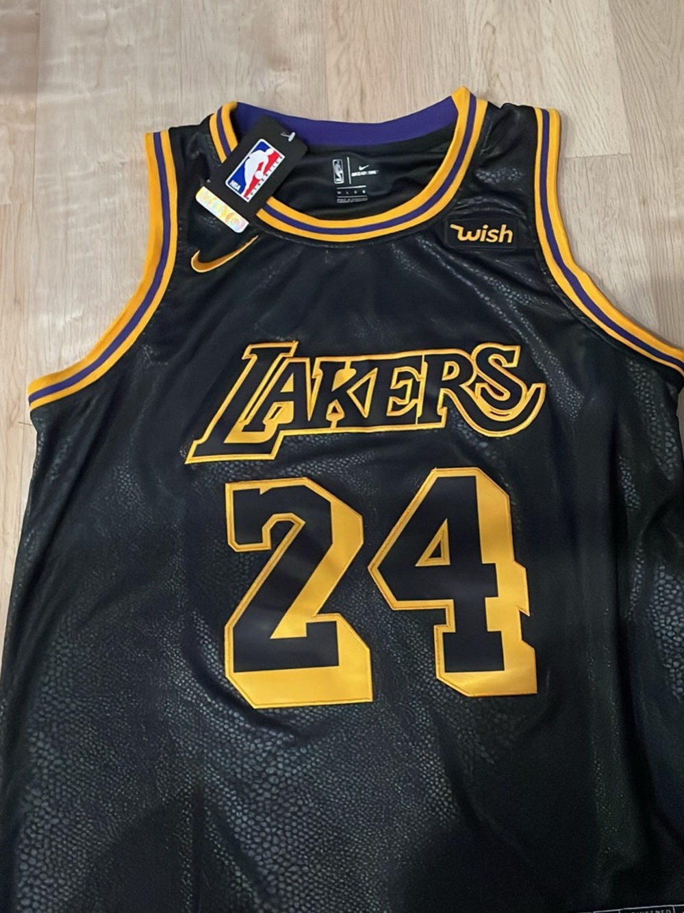 NBA Los Angeles Lakers Black & Gold #24 Jersey